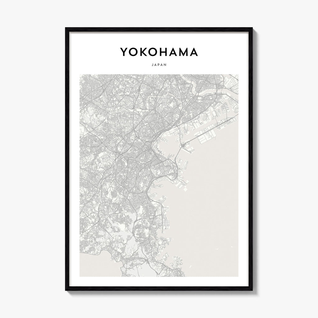 Yokohama Map Poster
