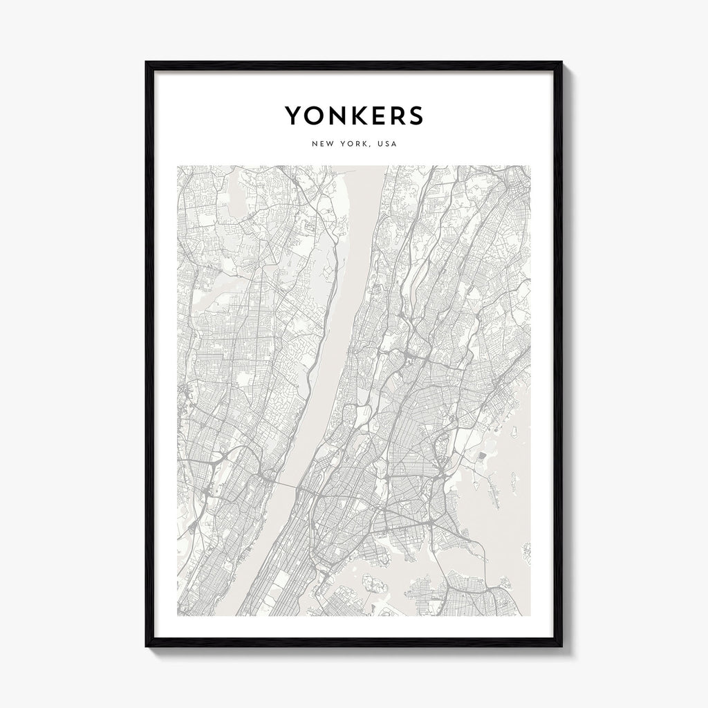 Yonkers Map Poster