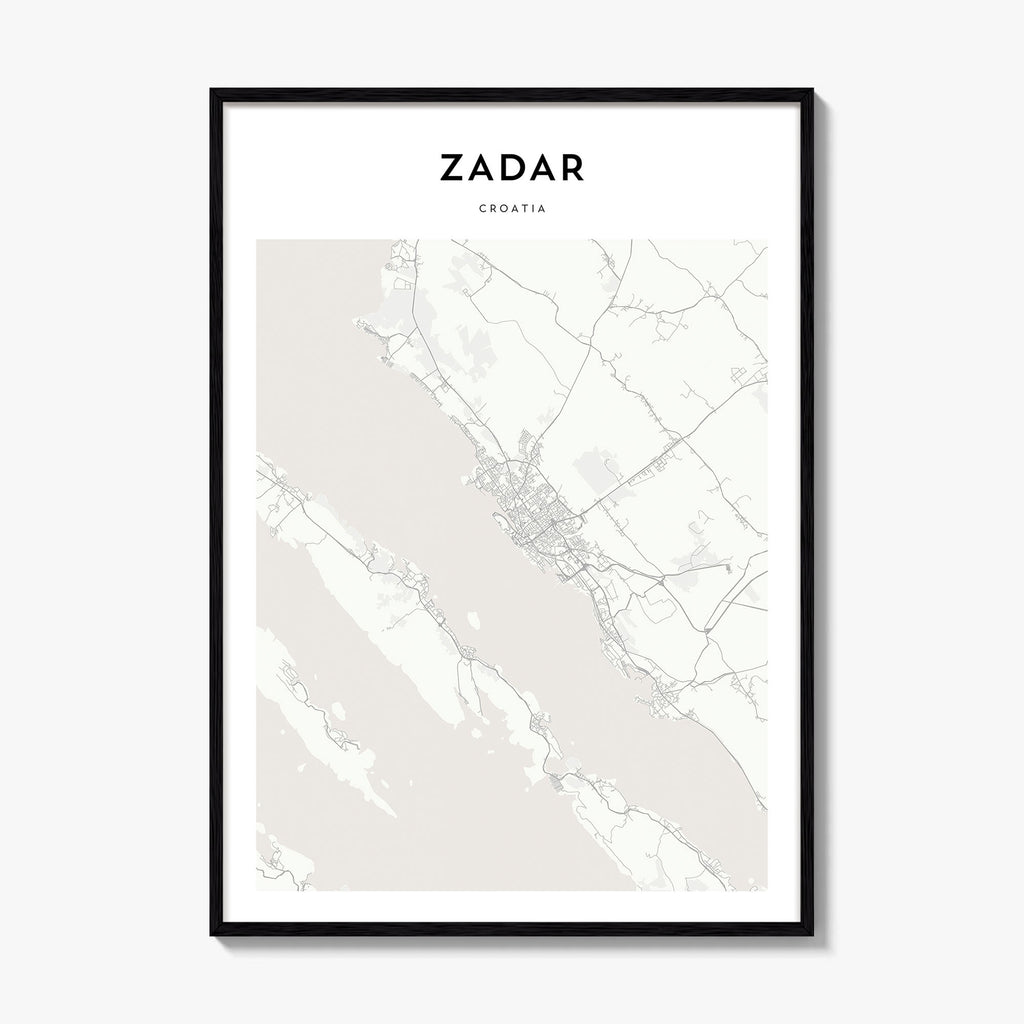 Zadar Map Poster