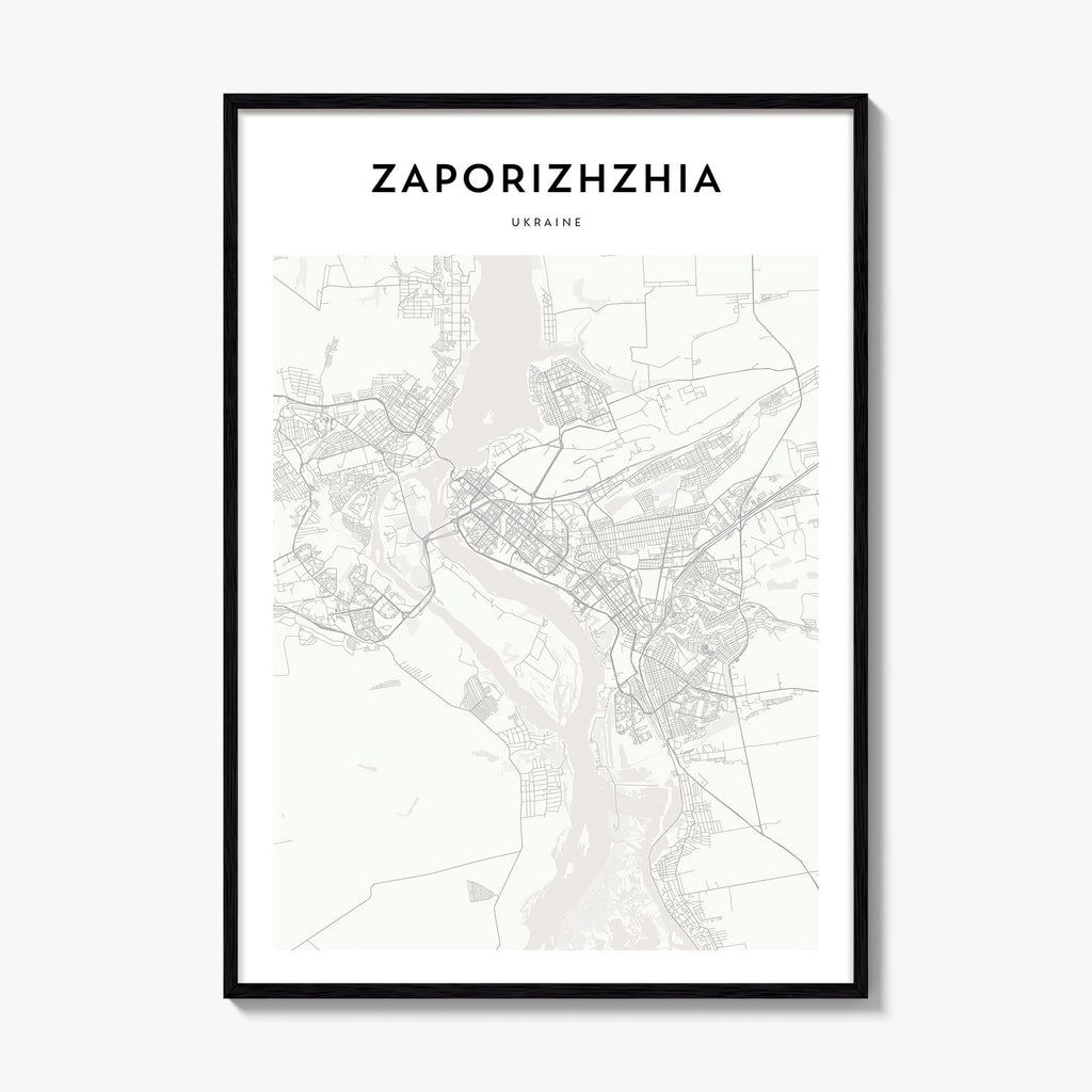 Zaporizhzhya Map Poster