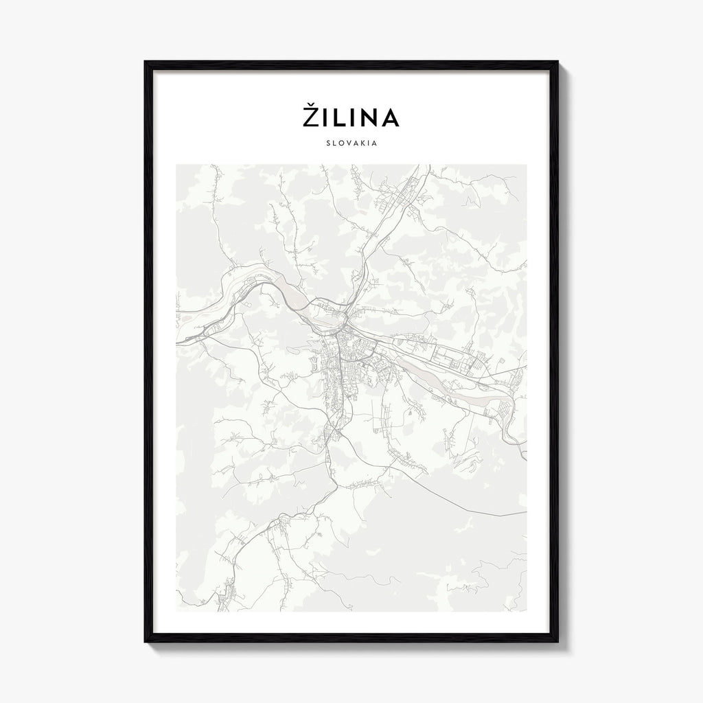 Zilina Map Poster
